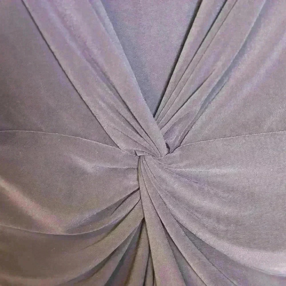 NWT! Chaps Dark Blue Dress with Cinched V Neck line (Size XL) - Picture 4 of 8